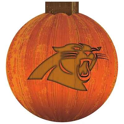 Carolina Panthers 12'' Pumpkin Sign