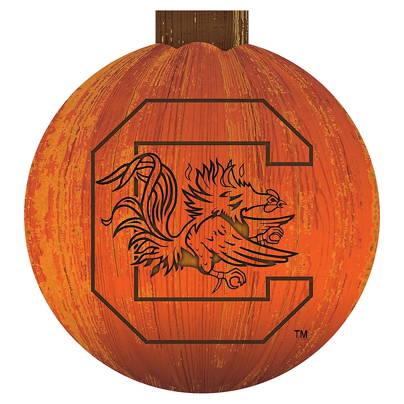 South Carolina Gamecocks 12'' Pumpkin Sign