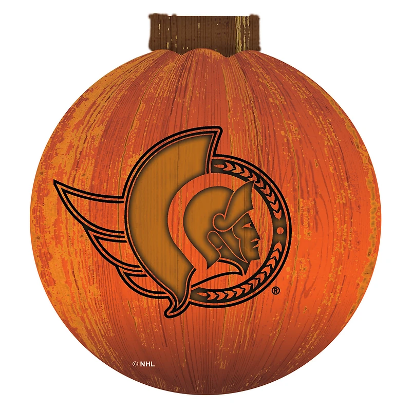 Ottawa Senators 12'' Pumpkin Sign