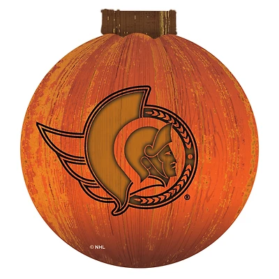Ottawa Senators 12'' Pumpkin Sign