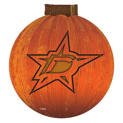 Dallas Stars 12'' Pumpkin Sign