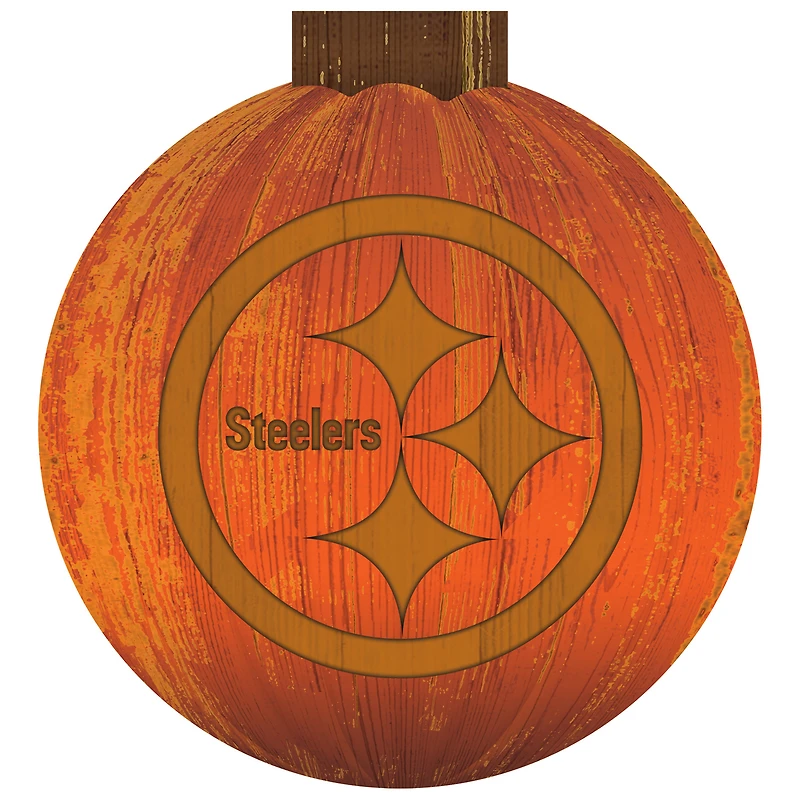 Pittsburgh Steelers 12'' Pumpkin Sign