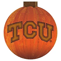 TCU Horned Frogs 12'' Pumpkin Sign