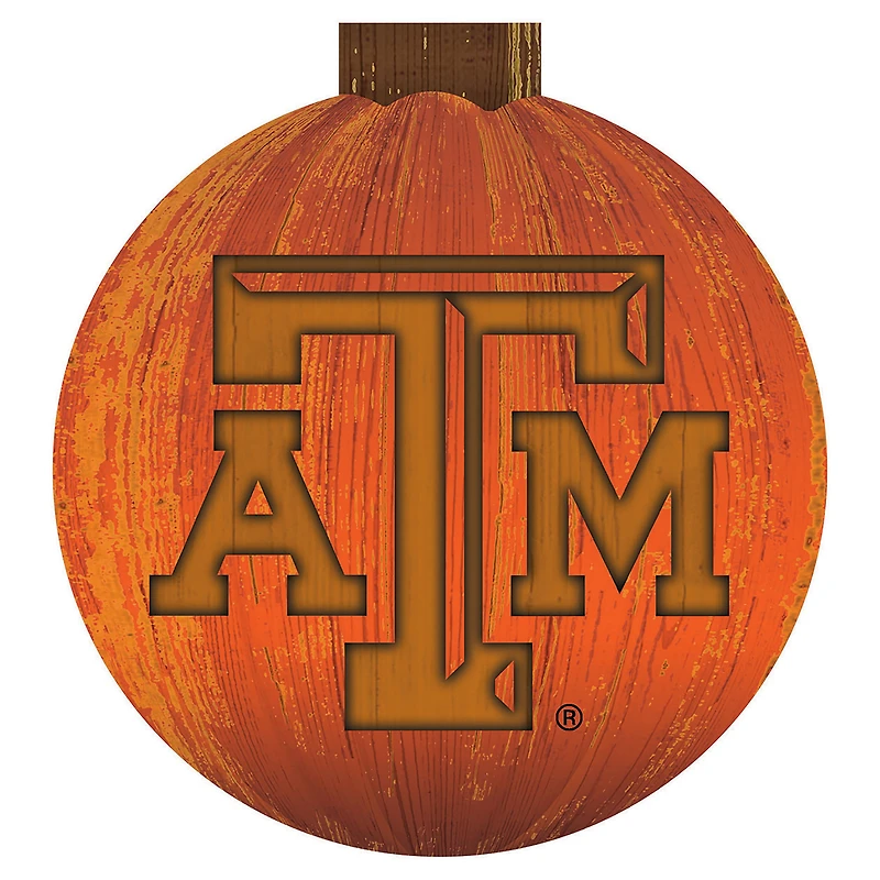 Texas A&M Aggies 12'' Pumpkin Sign