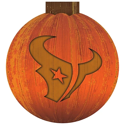 Houston Texans 12'' Pumpkin Sign