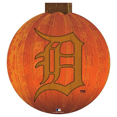 Detroit Tigers 12'' Pumpkin Sign