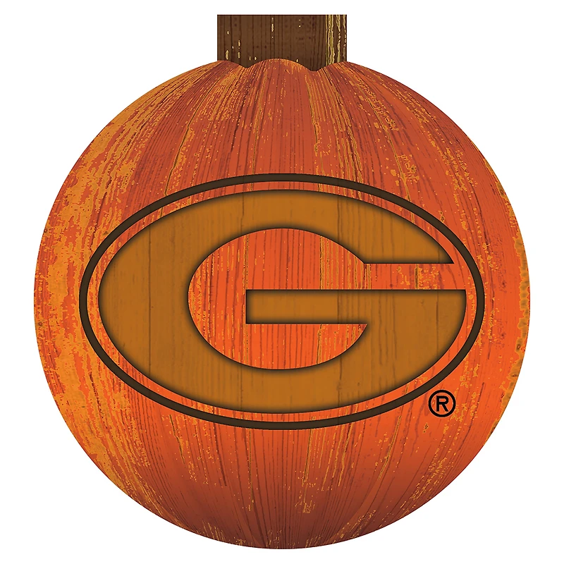 Georgia Bulldogs 12'' Pumpkin Sign