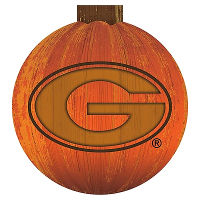 Georgia Bulldogs 12'' Pumpkin Sign