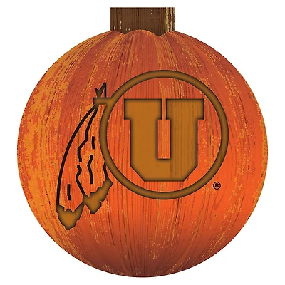 Utah Utes 12'' Pumpkin Sign