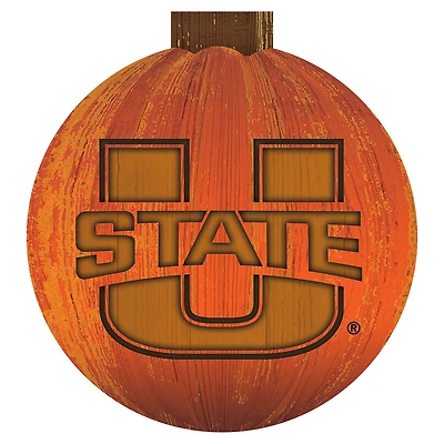 Utah State Aggies 12'' Pumpkin Sign