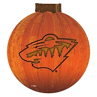 Minnesota Wild 12'' Pumpkin Sign
