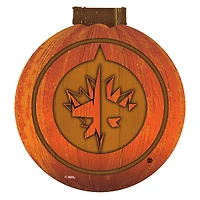Winnipeg Jets 12'' Pumpkin Sign