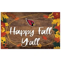 Arizona Cardinals 11'' x 19'' Happy Fall Y'all Sign