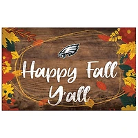 Philadelphia Eagles 11'' x 19'' Happy Fall Y'all Sign