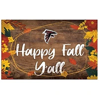 Atlanta Falcons 11'' x 19'' Happy Fall Y'all Sign