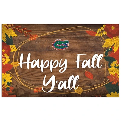 Florida Gators 11'' x 19'' Happy Fall Y'all Sign