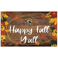 Jacksonville Jaguars 11'' x 19'' Happy Fall Y'all Sign
