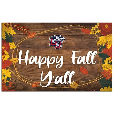 Liberty Flames 11'' x 19'' Happy Fall Y'all Sign