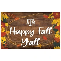 Texas A&M Aggies 11'' x 19'' Happy Fall Y'all Sign