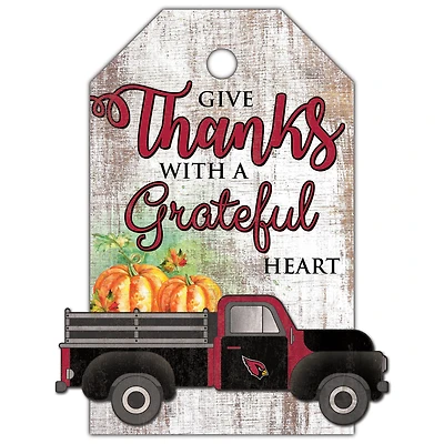 Arizona Cardinals 11'' x 19'' Gift Tag Truck Sign