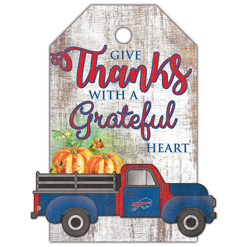 Buffalo Bills 11'' x 19'' Gift Tag Truck Sign