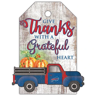 Buffalo Bills 11'' x 19'' Gift Tag Truck Sign