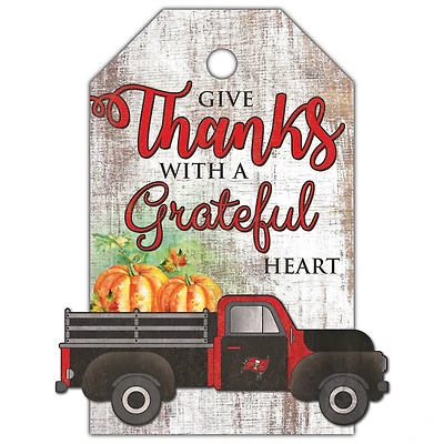 Tampa Bay Buccaneers 11'' x 19'' Gift Tag Truck Sign