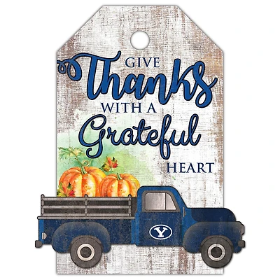 BYU Cougars 11'' x 19'' Gift Tag Truck Sign