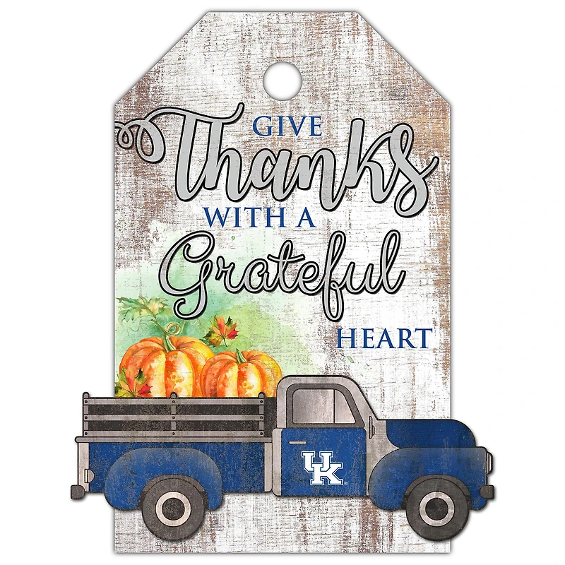 Kentucky Wildcats 11'' x 19'' Gift Tag Truck Sign