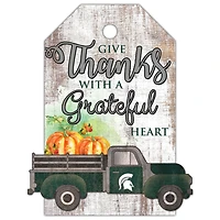Michigan State Spartans 11'' x 19'' Gift Tag Truck Sign