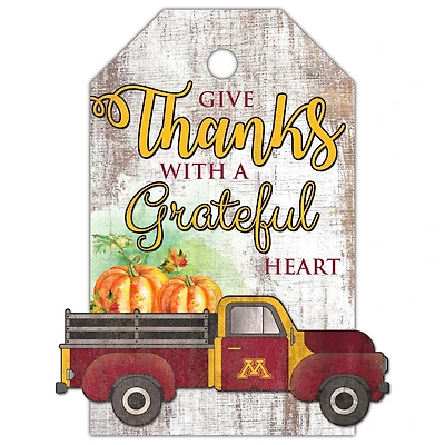 Minnesota Golden Gophers 11'' x 19'' Gift Tag Truck Sign