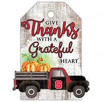 NC State Wolfpack 11'' x 19'' Gift Tag Truck Sign