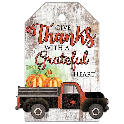 Oregon State Beavers 11'' x 19'' Gift Tag Truck Sign