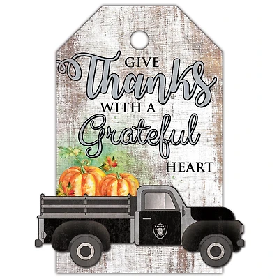 Las Vegas Raiders 11'' x 19'' Gift Tag Truck Sign