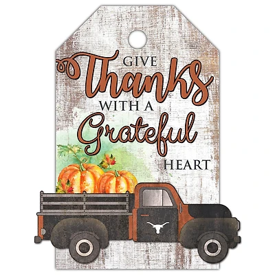 Texas Longhorns 11'' x 19'' Gift Tag Truck Sign