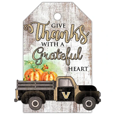 Vanderbilt Commodores 11'' x 19'' Gift Tag Truck Sign