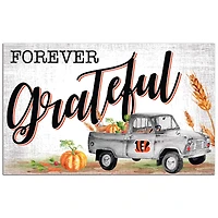 Cincinnati Bengals 11" x 19" Forever Grateful Sign