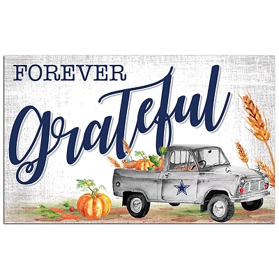 Dallas Cowboys 11" x 19" Forever Grateful Sign
