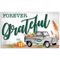 New York Jets 11" x 19" Forever Grateful Sign