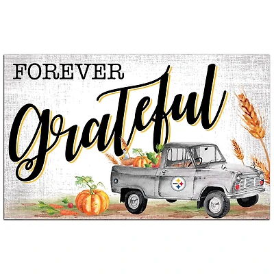 Pittsburgh Steelers 11" x 19" Forever Grateful Sign