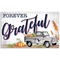 Houston Texans 11" x 19" Forever Grateful Sign