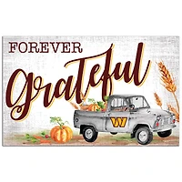 Washington Commanders 11" x 19" Forever Grateful Sign