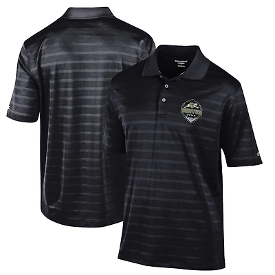 Men's Champion Black CU Denver Lynx Relaxed Fit Textured Solid Polo