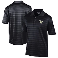 Men's Champion Black Vanderbilt Commodores Relaxed Fit Textured Solid Polo