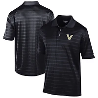 Men's Champion Black Vanderbilt Commodores Relaxed Fit Textured Solid Polo