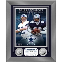 Highland Mint Roger Staubach & Drew Pearson Dallas Cowboys 13'' x 16'' Dynamic Duo Photo Mint