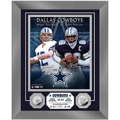 Highland Mint Roger Staubach & Drew Pearson Dallas Cowboys 13'' x 16'' Dynamic Duo Photo Mint