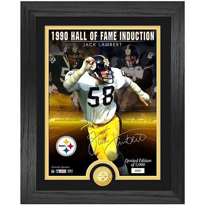 Highland Mint Jack Lambert Pittsburgh Steelers 13'' x 16'' Hall of Fame Induction Replica Signature Photo Mint
