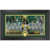 Highland Mint Brett Favre Green Bay Packers 12'' x 20'' Timeline Pano Photo Mint