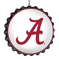 White Alabama Crimson Tide Logo Bottle Cap Dangler